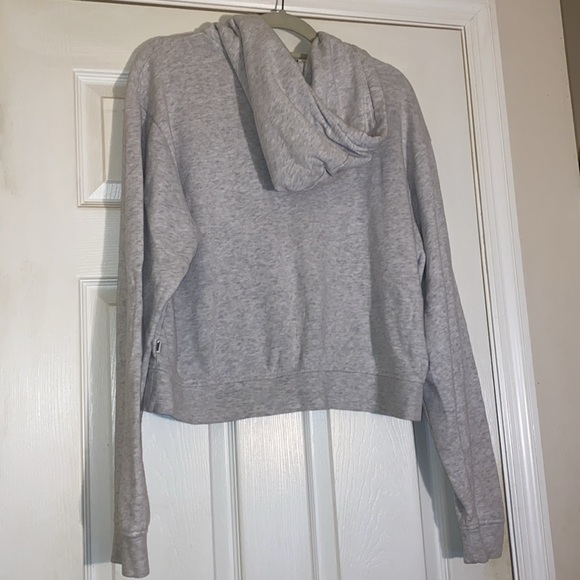 VANS Off The Wall Unisex Cropped Gray/Burgundy Hoodie Size XL - Picture 3 of 9